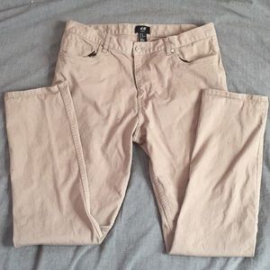 H&M men’s, beige, jeans.
